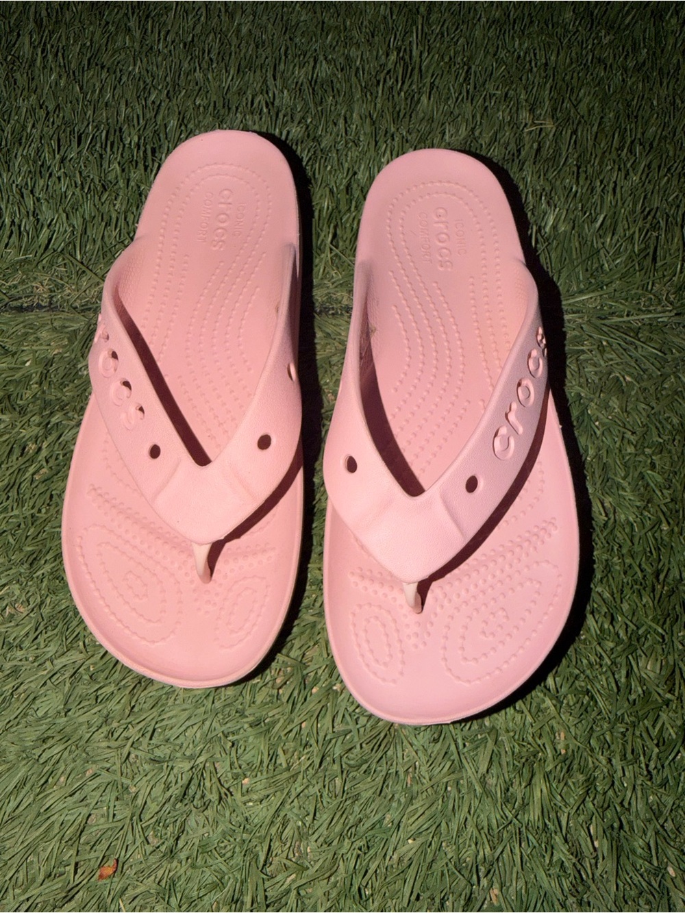 CROCS Light Pink Flip Flop Sandals